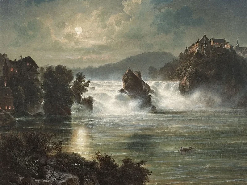1831-Arnold Jenny - Cascate del Reno a Sciaffusa